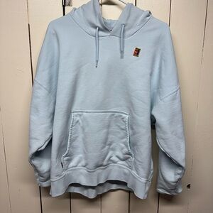 Y2K Nike Challenge Court Light Blue Hoodie Sweatshirt Size Large 

Tennis